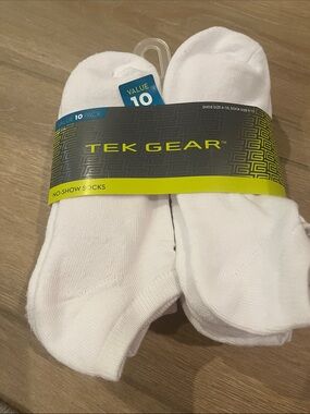 tek gear White No-Show Athletic Socks - 10 Pack